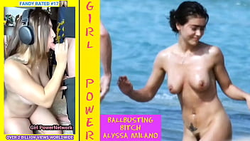 Naked Bitches Fandy &_ Celebrity Alyssa Milano Empowering Girls WorldWide