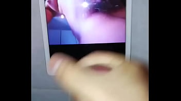 18 y.o. Covers his iPad with cum for a tribute with his virgin cock