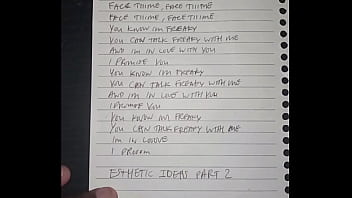Lyrics on loose leaf paper(Demo of esthetic ideas part 2)