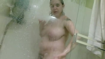 Nikole in the shower 2