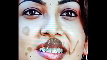 Kajal agarwal face spit facial cum tribute