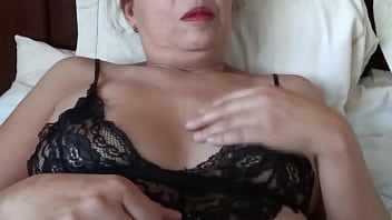 You can't fuck me, come and cum on my tits, my friend's stepmother asks me