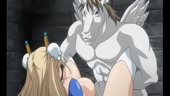 Adorable Hentai chica recibe creampié_ de un monstruo caballo
