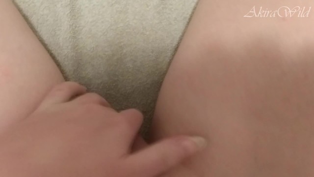 Holding A Desperately Pee Naked On A Chair - Full Bladder