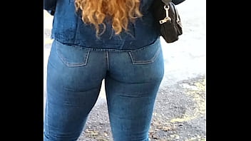 Ass blue jean
